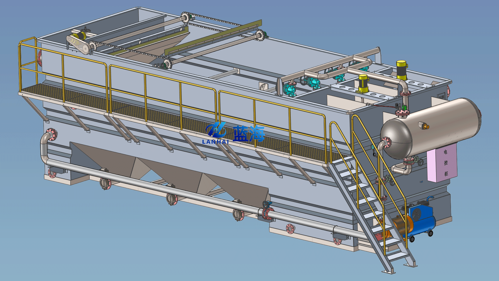 平流式气浮机原理及结构组成